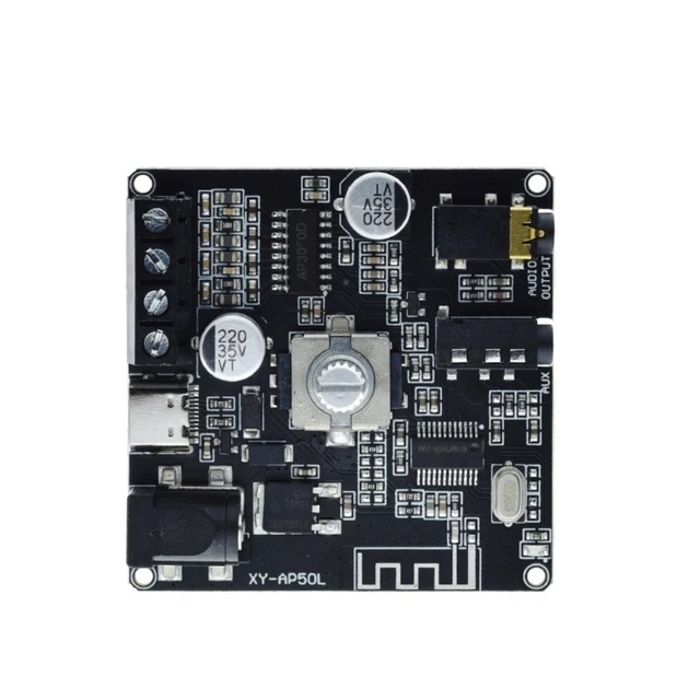40W/50W Stereo BT 5.0 Power Amplifier Board WIFI Mobile Control APP 12V/24V High Power Digital Amplifier Module