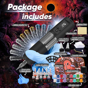Nouvelle arrivée Ensemble complet de pistolets à tatouer rotatifs sans fil Kit complet et complet pour les tatouages - Product Image 3