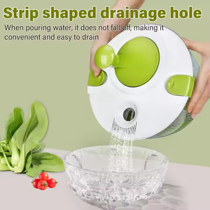 <span class=keywords><strong>Escurridor</strong></span> de Ensaladas Multiusos de Plástico para Cocina, Lavador y Secador de <span class=keywords><strong>Verduras</strong></span> con Tazón y Colador, <span class=keywords><strong>Escurridor</strong></span> de Lechuga - Product Image 3