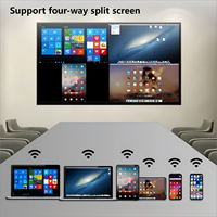 TV Pintar All-in-one Original Z110utg 110-inci untuk Rapat/Pendidikan - 4K UHD (3840x2160) Panel LED LCD untuk Input Kabinet Hitam NTSC