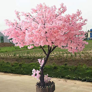 YRYHS6 स्रोत फैक्टरी 10ft 3m बड़ा गुलाबी Arbol Arbre शादी के फूल पेड़ सिमुलेशन लाल कृत्रिम चेरी खिलना शाखाओं ट्री