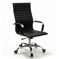 Chaise de bureau exécutive ergonomique pivotante moderne à succès avec structure métallique et roulettes coulissantes