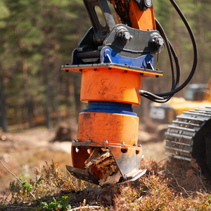 Broyeur de souches pour excavatrice, machine hydraulique de fraisage de racines d'arbres, machine de défrichage forestier après exploitation forestière - Product Image 3