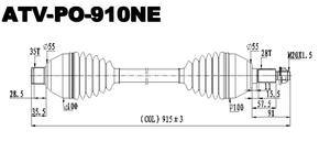 Nuevo Eje de Transmisión Trasero de Repuesto para Polaris (2022-2025) RZR PRO R/<span class=keywords><strong>Dynamix</strong></span> y PRO R4, Material 4340, OE 1334561, para ATV/UTV - Product Image 2