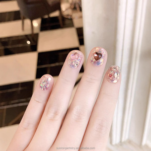 Unghie Finte per Bambini all'Ingrosso, Estensioni di Unghie Artificiali con Glitter e Strass, Unghie Press-on per Bambine - Product Image 3