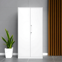 Armoire de classement en acier modulaire ignifuge, pliable et verrouillable, avec double porte et étagères réglables pour le rangement de bureau
