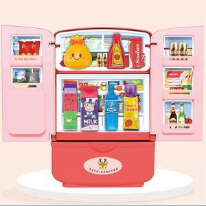 Mini frigo casa delle bambole in miniatura <span class=keywords><strong>frigorifero</strong></span> Mini frigo <span class=keywords><strong>giocattolo</strong></span> con cibo Mini <span class=keywords><strong>frigorifero</strong></span> <span class=keywords><strong>frigorifero</strong></span> per casa delle bambole frigoriferi - Product Image 2
