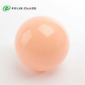 Abat-jour en verre blanc opale rose de forme et de taille personnalisées pour éclairage suspendu intérieur - Product Image 3