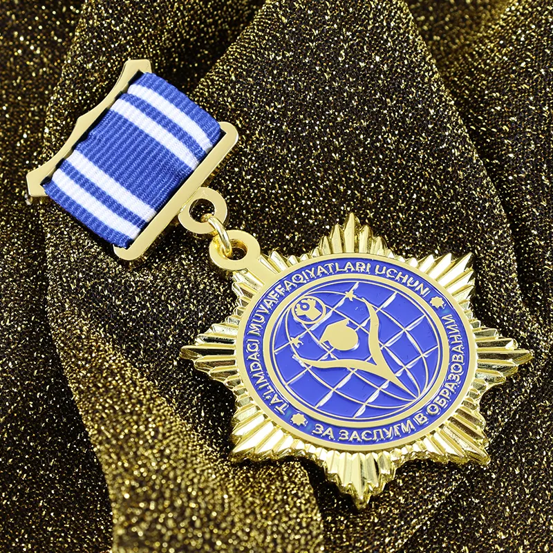 Manufacturer Custom Medalla Medallion Metal Medal Badges 3D Activity Medal Of Honor With Medal Kazakhstan Packing Box