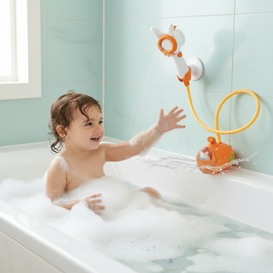 Jouet de bain sous-marin en forme de carotte, pommeau de douche pour bébé, jouet de pulvérisation <span class=keywords><strong>d</strong></span>'<span class=keywords><strong>eau</strong></span> pour la salle de bain, améliore les capacités sensorielles et cognitives du bébé - Product Image 1