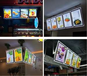 Panel Magnético Delgado Chungkong con Marco de Aluminio, Pantalla LED para Menús de Restaurantes, Caja de Luz de Cristal para Publicidad - Product Image 6