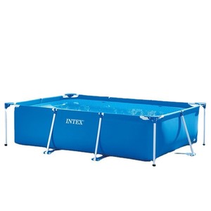 Piscine gonflable rectangulaire <span class=keywords><strong>INTEX</strong></span> pour enfants avec cadre en PVC, pompe filtrante, échelle, pour jardin familial, sports aquatiques en plein air - Product Image 6