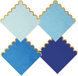 Foil emas koktail hitam sekali pakai kustom dengan Logo bergigi pesta Restoran pesta pernikahan makan malam kertas serbet dicetak - Product Image 5