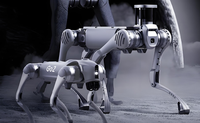 Robot d'inspection quadrupède industriel hybride à roues Unitrees A2 A2-W de taille moyenne avec SDK ouvert en stock