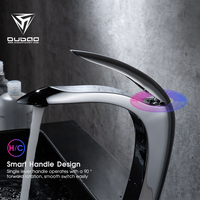 Robinet de lavabo de salle de bain en cuivre de luxe à levier unique chromé Bravat, vente en gros
