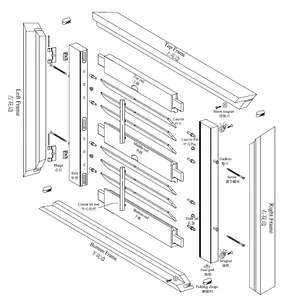 乙烯基窗户澳大利亚散装工厂供应种植园百叶窗零件木材百叶窗卧式种植园百叶窗