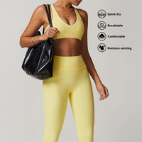 Ensemble de soutien-gorge de sport pour femmes de couleur personnalisée, leggings de yoga pour soulever les fesses, vêtements de sport pour femmes, ensembles de fitness pour la salle de sport