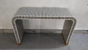 Mesa de Centro Elegante con Incrustaciones de Hueso, Suministro Directo de Fábrica, para Interiores Sofisticados de Sala de Estar y Oficina, a Precio Directo de Fábrica - Product Image 2