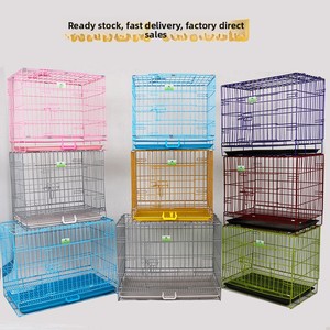 <span class=keywords><strong>Cages</strong></span> pliables en fil d'acier thermolaqué pour chiens et chats, vente en gros - Product Image 4