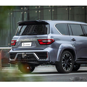 Kit de carrocería para <span class=keywords><strong>Nissan</strong></span> Patrol Y62, cubierta de rejilla de parachoques trasero y delantero, guardabarros, actualización a 2020, black hawk edition, 2021 - Product Image 4