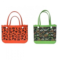 Panier-cadeau de Noël et d'Halloween, sac à main imperméable, grande capacité, sacs fourre-tout en EVA, personnalisation de votre logo