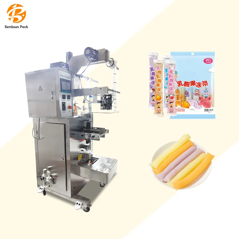 Multifunctional Ice Pop Liquid Packing Machine Automatic Price Stick Chewing Gum Biscuit Stick Packing Machine