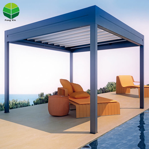 <span class=keywords><strong>Usine</strong></span> Bas Prix Personnalisé Tube Carré <span class=keywords><strong>Pergola</strong></span> Imperméable À L'eau En Aluminium Pergolas - Product Image 4