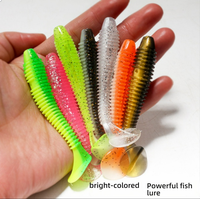 Paddle Tail 5.5cm 6.5cm 7.5cm Leurres De Pêche Doux Truite Nager Appât Basse Jerk Minnow Leurres Souples