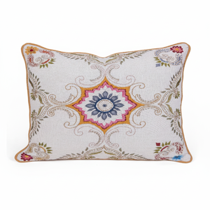 Fundas De Almohada Suzani bordadas hechas a mano funda de cojín colorida decoración de sofá Habitación técnica tejida Boho 18x18 100% algodón - Product Image 1
