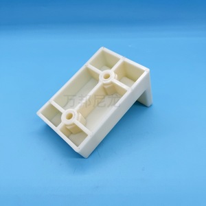 322323 Mc Nylon Right Angle Pad <b>Block</b> 100x50 White <b>Plastic</b> Fixing Component For Linear Guide - Product Image 3