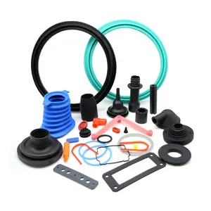 Komponen Karet Cetakan Kustom FKM EPDM NBR Pembuat Gasket Grommet Produk Karet Silikon Lainnya