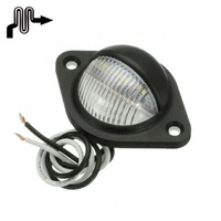 10-30V rond Auto voiture plaque d'immatriculation lumières 3 LED lampe de plaque d'immatriculation pour camion SUV remorque Van étape courtoisie dôme Cargo lumières