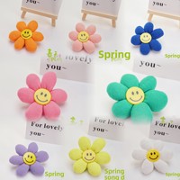 Accessoire en coton PP en forme de fleur mignonne, idéal pour les vêtements, sacs, chaussures et chaussettes des enfants