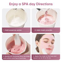 Soins de la peau en marque privée, absorption facile, masque facial en poudre, masque en argile, fabricant de masque en poudre, masque facial en poudre