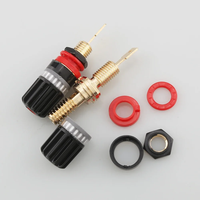 Connecteur de borne de haut-parleur en laiton pour amplificateur audiophile, adaptateur de connecteur audio jack banane