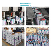 Vernis liquide époxy UV C-8600 de Haiwen Car Paint Factory, brillant élevé, 2K, haute résistance aux intempéries, acrylique