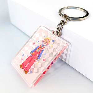 2025 Best Selling High Quality Transparent Acrylic Keychain Wholesale Cartoon Style Plastic Material Factory Hot Sale