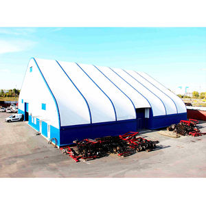 Tente industrielle préfabriquée à fixation par boulons - Matériaux en acier galvanisé et PVC pour la protection du bétail/de l'équipement/de l'atelier - Product Image 3