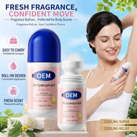 Déodorant Roll-On Unisexe Parfum Rose Longue Durée Anti-Transpirant Rafraîchissant Contrôle des Odeurs Corporelles Senteur Fraîche Quotidienne