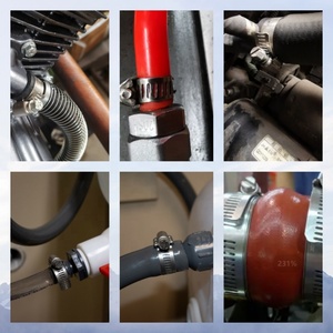 Có thể điều chỉnh 304 thép không gỉ Worm Gear kẹp nhựa xử lý kẽm-kết thúc loại chính OEM tùy chỉnh Ống kẹp cho ống kẹp - Product Image 2