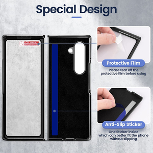 VIETAO Coque de <span class=keywords><strong>Téléphone</strong></span> <span class=keywords><strong>Portable</strong></span> Antichoc en Cuir PU, Design Professionnel avec Placage Électrolytique, <span class=keywords><strong>pour</strong></span> Z Fold 6 5 4 3 2 - Product Image 3