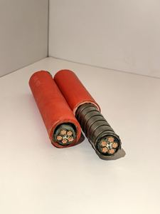 Câble ignifuge <span class=keywords><strong>gainé</strong></span> en acier inoxydable BTGY 4 ou 5 conducteurs 0,6/kV pour ascenseurs et métros, haute température 1000 degrés - Product Image 4