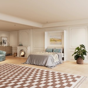 <span class=keywords><strong>Lit</strong></span> Murphy en bois Queen 85,66 pouces, <span class=keywords><strong>lit</strong></span> mural pliable pour gagner de la place, idéal pour les appartements, les chambres ou les hôtels - Product Image 3
