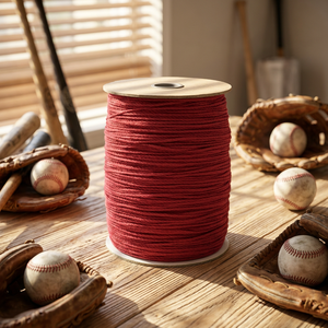 ด้ายฝ้ายสีเบอร์กันดีสำหรับงานฝีมือและเย็บผ้า ม้วนละ 25/50 หลา เป็นมิตรกับสิ่งแวดล้อม ใช้สำหรับงานสิ่งทอภายในบ้าน - Product Image 3