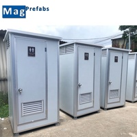 Prix bas Maison préfabriquée Toilette mobile extérieure Salle de bain préfabriquée wc douche extérieure avec toilette à squat