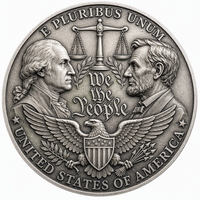 Pièce commémorative personnalisée 3D en relief de la Statue de la Liberté pour l'Anniversaire du Semi-Centenaire des États-Unis 1776-2026, cadeau pour la Fête Nationale