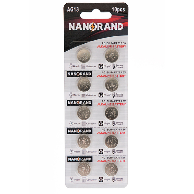 Button Battery LR44 0% Hg 1.5Volt Super Alkaline Button Cell Coin 1.5V AG13 Lr44 Battery