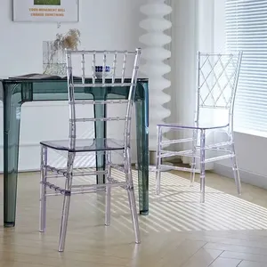 Chaise de salle à manger en plastique transparent PP pour événements de mariage, hôtels, bars, mobilier d'intérieur - Product Image 3