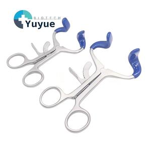 Ouvre-bouche en acier inoxydable avec revêtement en silicone souple, deux tailles, outil d'entraînement buccal <span class=keywords><strong>auxiliaire</strong></span> - Product Image 1