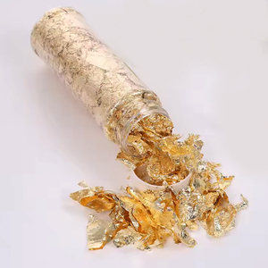 Feuilles d'or alimentaires <span class=keywords><strong>non</strong></span> comestibles pour la décoration de gâteaux et desserts, 2g, durée de conservation de 3 ans - Product Image 2